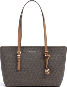 Michael Kors Quinn Medium Signature Leder Shopper brown/acorn