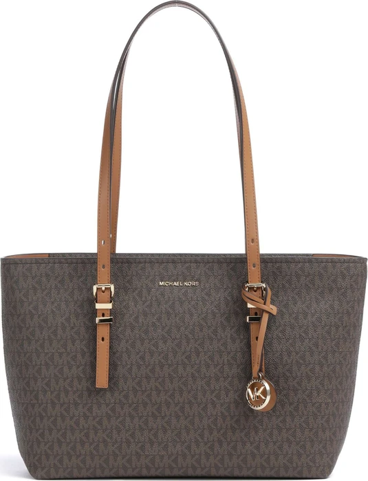 Michael Kors Quinn Medium Signature Leder Shopper brown/acorn