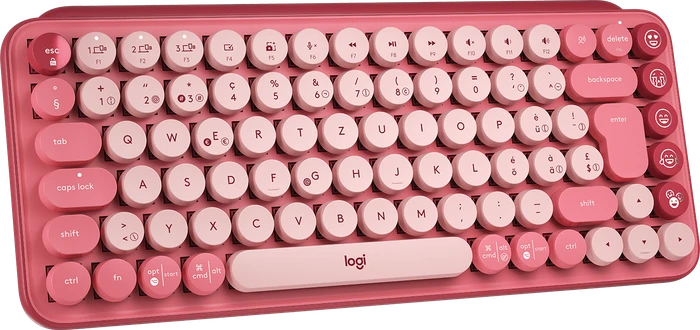 Logitech POP Keys Wireless Mechanical Keyboard, Logi Bolt, Heartbreaker, TTC BROWN, USB/Bluetooth, CH