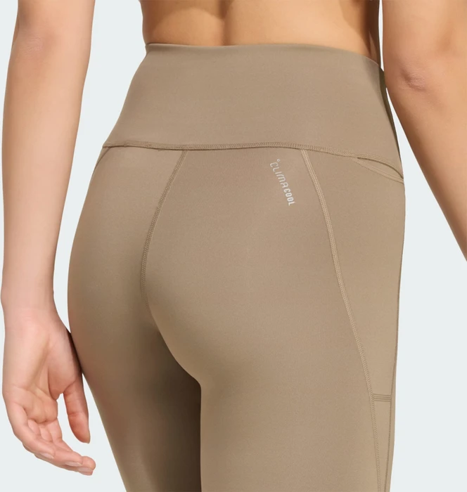 adidas Adi365 Run Essentials Tigths Laufhose lang khaki six (Damen)