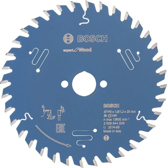 Bosch Professional Expert for Wood Kreissägeblatt 36Z, 140x1.3x20mm, 1 Stück