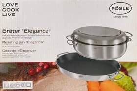 Rösle Elegance Bräter oval mit Antihaftversiegelung 38x25.5cm 8l