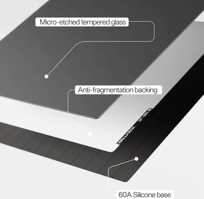 Wallhack SkyPAD SP-004 Glass Pad 4.0 Glas-Gaming-Mauspad, 490x430mm, weiß