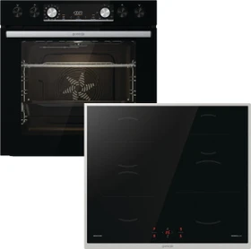 Gorenje Black Set 5 Induktion (BCIX6737E05BG + GI6400BX) Einbauherd-Set
