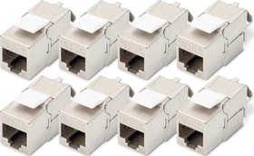 Digitus Keystone Modul RJ-45 Buchse via Verlegekabel Cat6a, 8er-Pack
