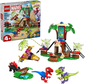 LEGO Marvel Super Heroes Spielset - Showdown am Baumhaus: Spidey-Rex vs. Gobby-Raptor
