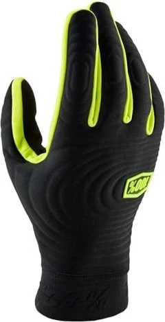 100% Brisker Xtreme Fahrradhandschuhe black/fluo yellow