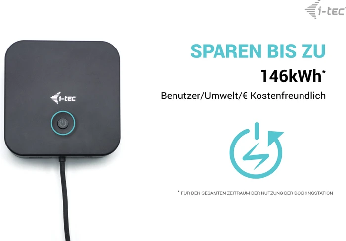 i-tec Dual DP Docking Station, inkl. 100W Netztei, USB-C 3.1 [Stecker]