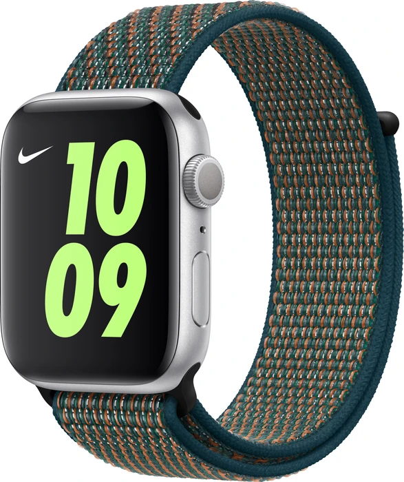 Apple Nike Sport Loop für Apple Watch 44mm Hyper Crimson/Neptune Green