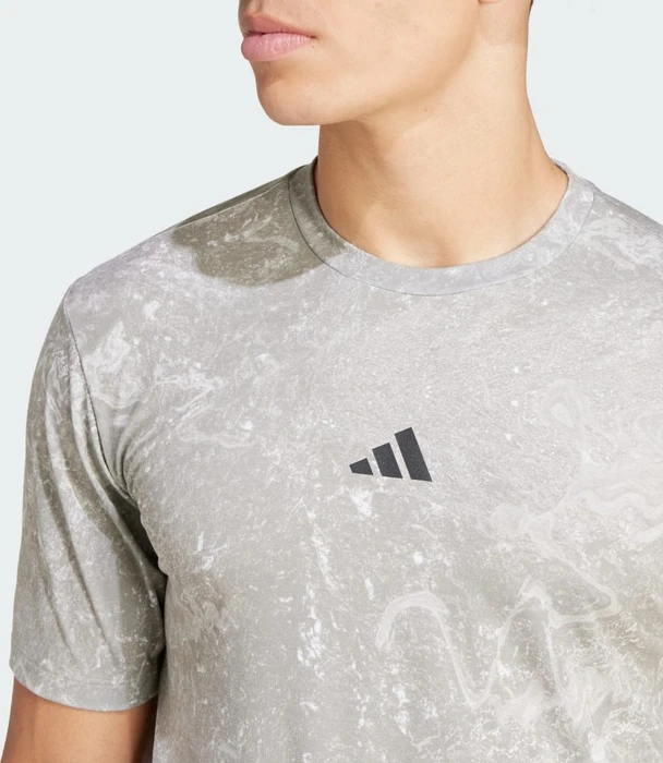 adidas Power Workout Funktionsshirt kurzarm silver pebble/black (Herren)