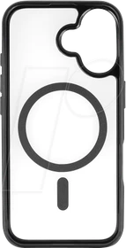 DeLOCK Schutzhülle mit MagSafe für Apple iPhone 16 transparent/schwarz