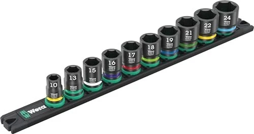 Wera 9607 Magnetleiste B Impaktor 1 Steckschlüsselsatz, 10-tlg.
