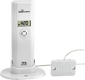 TFA Dostmann Weatherhub Temperatur-/Feuchtesensor mit Wassermelder, Multisensor