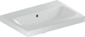 Geberit iCon Light Waschtisch verkürzte Ausladung 60cm, ohne Hahnloch, mit Überlauf, weiß