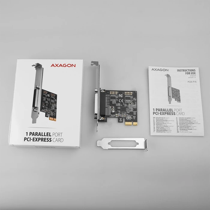 Axagon 1x parallel DB25, PCIe 2.0 x1
