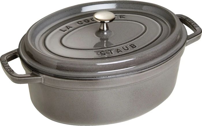 Zwilling Staub Cocotte Schmortopf oval 42.8x37cm 8l grafitgrau