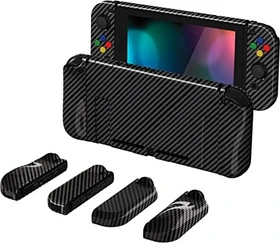 PlayVital Dockable Hartschalen-Schutzhülle Cover graphite carbon (Switch)