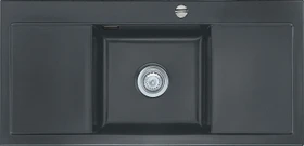 systemceram Mera Middle Einbau Becken rechts mit Ablauffernbedienung schiefer