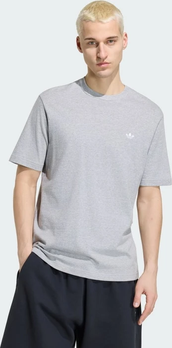 adidas Trefoil Essentials T-Shirt kurzarm medium grey heather (Herren)