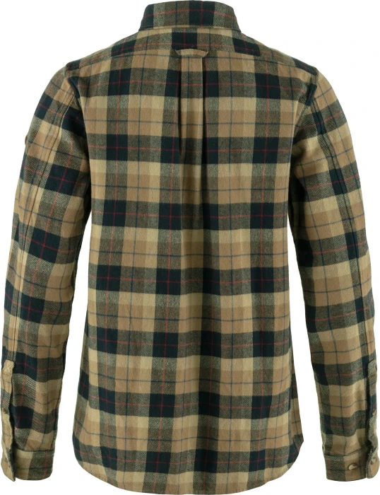 Fjällräven Värmland Heavy Flannel Hemd langarm dark sand/dark navy (Damen)
