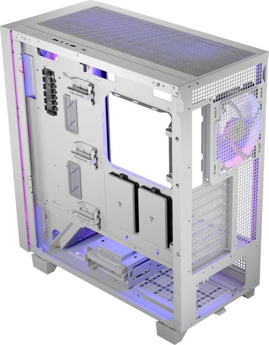 Modecom Volcano Perun Apex ARGB 3F White, Glasfenster