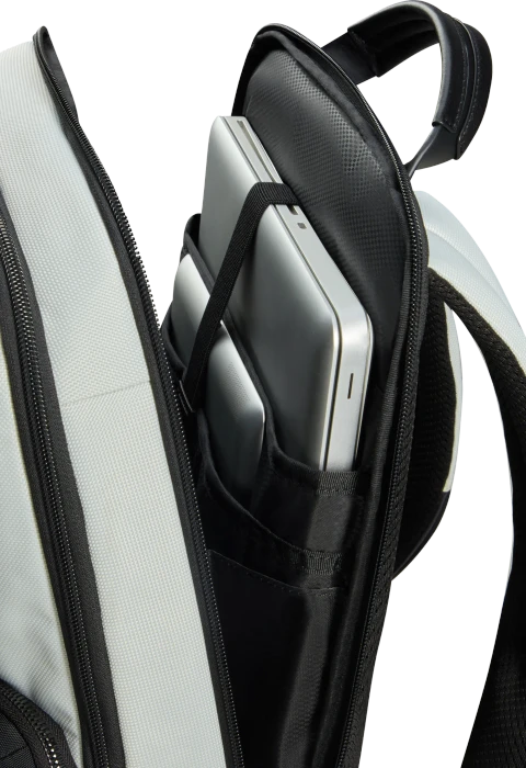 Samsonite Urban-Eye, Rucksack, 14.1", mit 2 Taschen, Light Grey/Lime