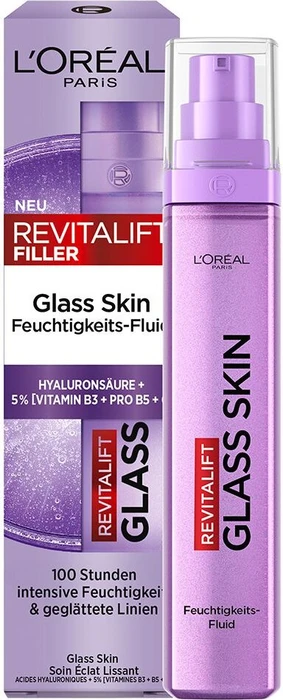 L'Oréal Revitalift Filler Glass Skin Feuchtigkeits-Fluid, 50ml