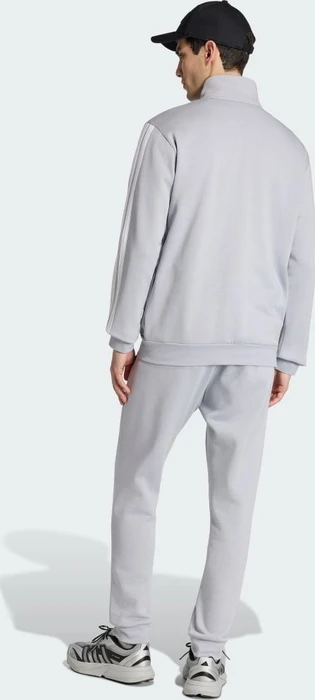 adidas Sportswear Basic 3-Streifen Trainingsanzug halo silver (Herren)