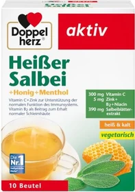 Doppelherz Heißer Salbei Tee Beutel, 10 Stück