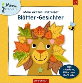 Coppenrath Mini-Künstler Mein erstes Bastelset: Blätter-Gesichter