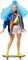 Mattel Barbie - Extra mit blauen Haaren und Skateboard Curvy Vorschaubild