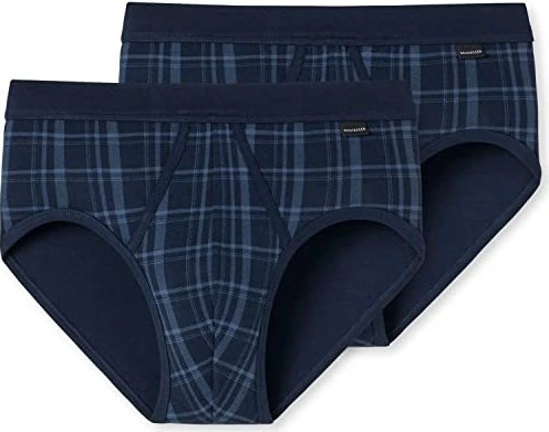 Schiesser Original Classics Feinripp mit Eingriff 2er Pack Slip schwarz (Herren)