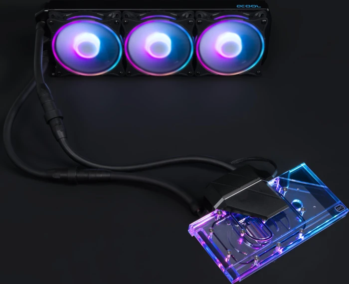 Alphacool Eiswolf 2 AiO 360mm RTX 3080 Founders Edition mit Backplate