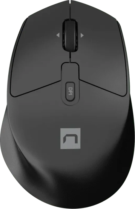 Natec Kite Silent Wireless Mouse schwarz, USB/Bluetooth