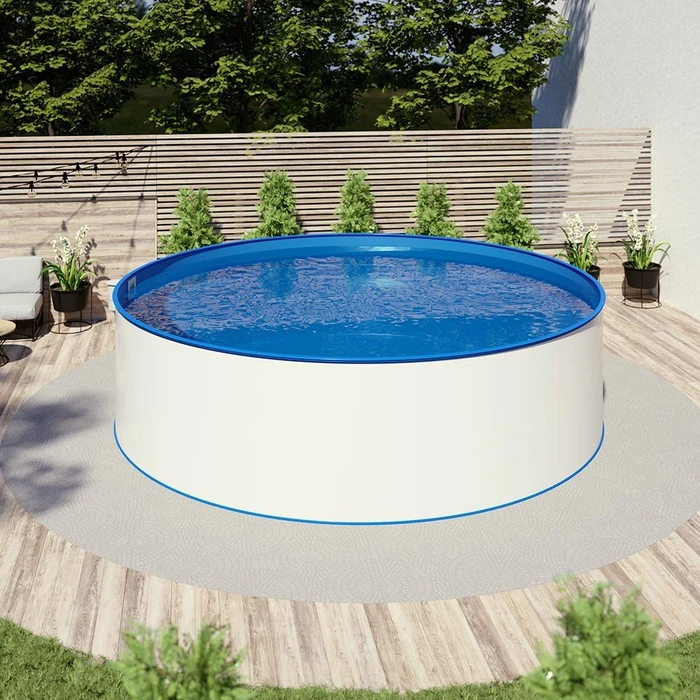 Pool Total Bronze Stahlwandpool rund 250x120cm