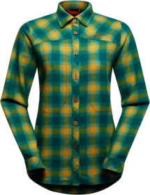 La Sportiva Rambler Flannel Hemd langarm everglade/cherry tomato (Damen)