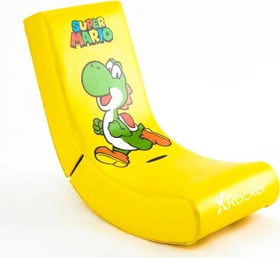 X Rocker Nintendo Super Mario Joy Collection Floor Rocker Gamingstuhl, Yoshi gelb