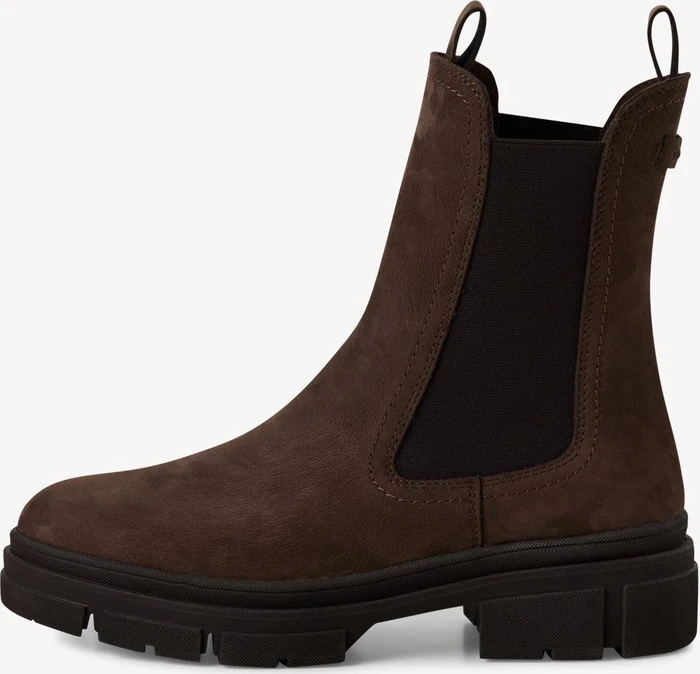 Tamaris Leder Chelsea Boot mocca nubuc (Damen)