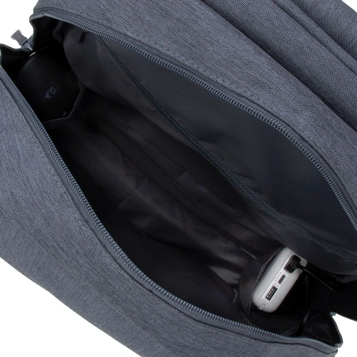 RivaCase Prater anti-theft Laptop Rucksack 17.3", Dark Grey