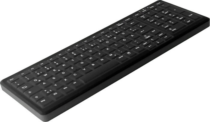Contour Design Active Key kompakte desinfizierbare Funktastatur, schwarz, USB, DE