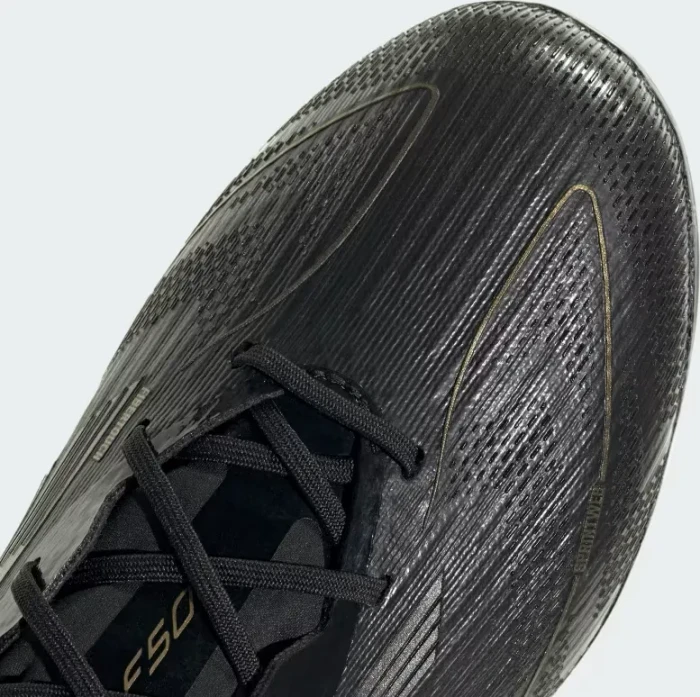adidas F50 Pro FG core black/iron metallic/gold metallic (Junior)