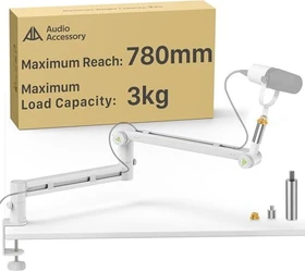 AA Audio Accessory Low Profile Mikrofonarm weiß (ABA01CW)