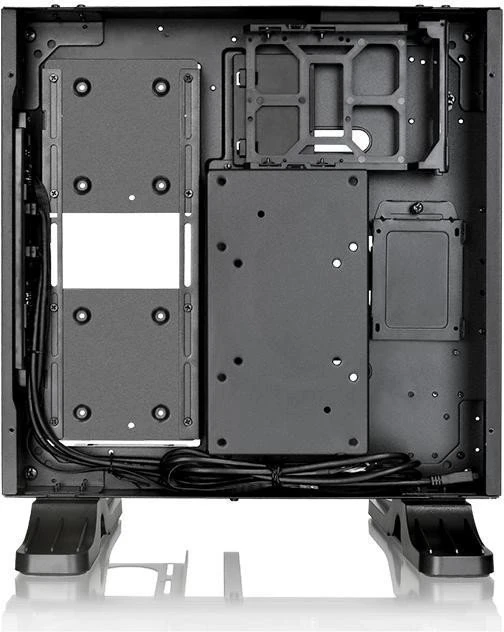 Thermaltake Core P1, schwarz, Glasfenster, Mini-ITX