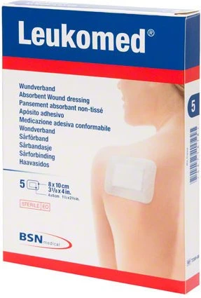 BSN medical Leukomed Pflaster steril, 8 x 10cm, 5 Stück