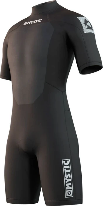 Mystic Brand Back Zip Shorty kurzarm 3/2/2mm schwarz (Herren)