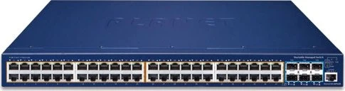 Planet SGS-6310 Rackmount Gigabit Managed Switch, 48x RJ-45, 6x SFP+, 740W PoE+
