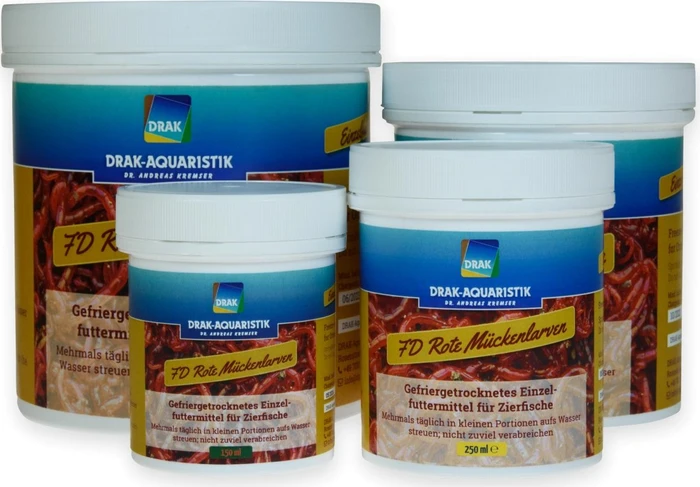 DRAK-Aquaristik FD Rote Mückenlarven, Dose, 250ml