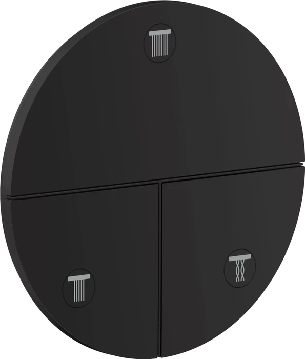 Hansgrohe Axor ShowerSelect ID rund Kontrollfeld Ventil für 3 Verbraucher mattschwarz