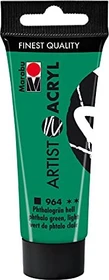 Marabu Artist Acryl Acrylfarbe, phthalogrün hell, 22ml