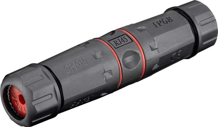 Wentronic Goobay Verbinder für Netzwerkkabel, Cat6 STP Modularstecker, Outdoor